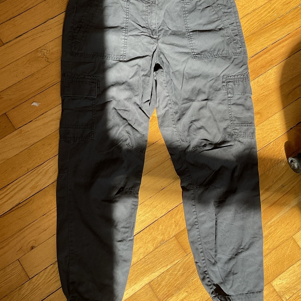Women Gray Cargo Pants